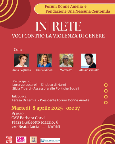 Locandina InRete-Vocicontrolaviolenza